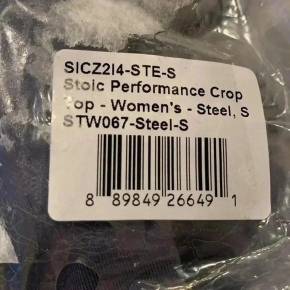 Stoic Performance Crop Top Steel - Picture 4 of 4